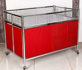 足車が付いている折り畳み式の移動スーパーマーケットの昇進のテーブル/耐久の金属の棚のカート